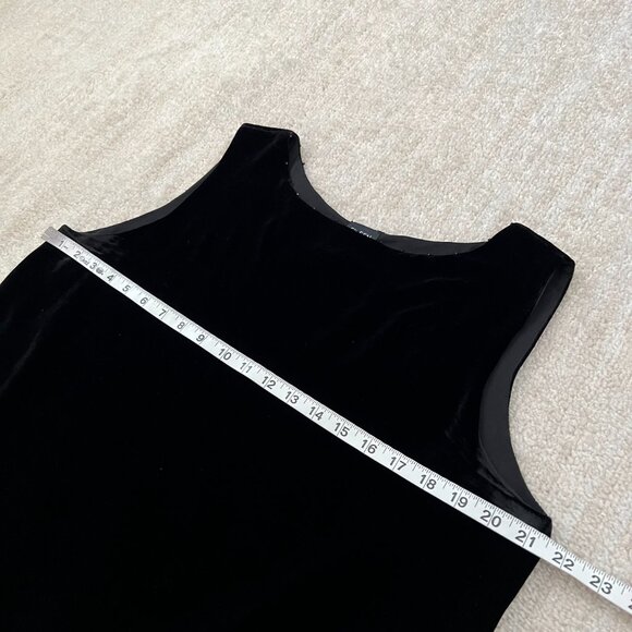 Eileen Fisher Black Silk Velvet Sleeveless Blouse Tank Top L - Picture 6 of 8